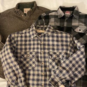 Shirt bundle men’s size medium flannel jacket bundle wool lined